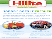 Tablet Screenshot of hilitefinefoods.com